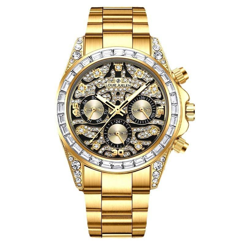 LOUIE JUELEN Men`s Mechanical Stainless Steel