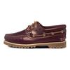 Timberland Leather Cowhide Handmade Casual Slip-Resistant Durable Low-Top Sneakers Men Sneakers Dark-Red 50009
