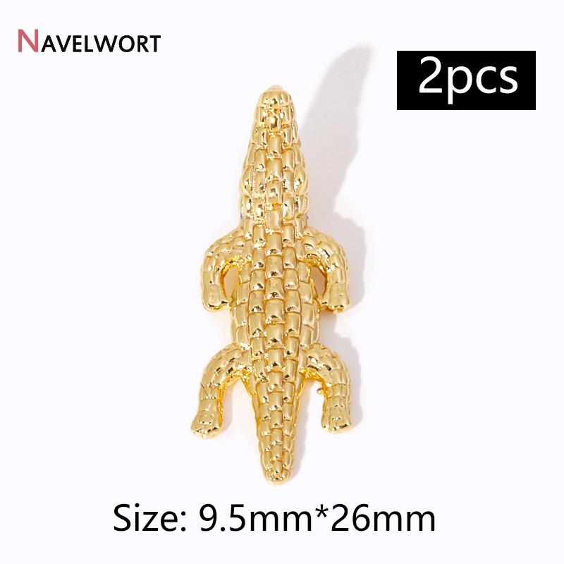 2Pcs 14K Gold Plated Brass Metal Conch Pendant,Charms For Jewelry Making,DIY Earring Bracelet Necklace Making Findings Supplies