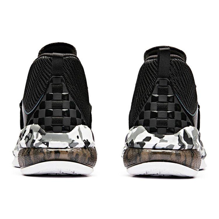 Anta UFO2.0 Mid Top Basketball Shoes Men's Black White 11911603-6