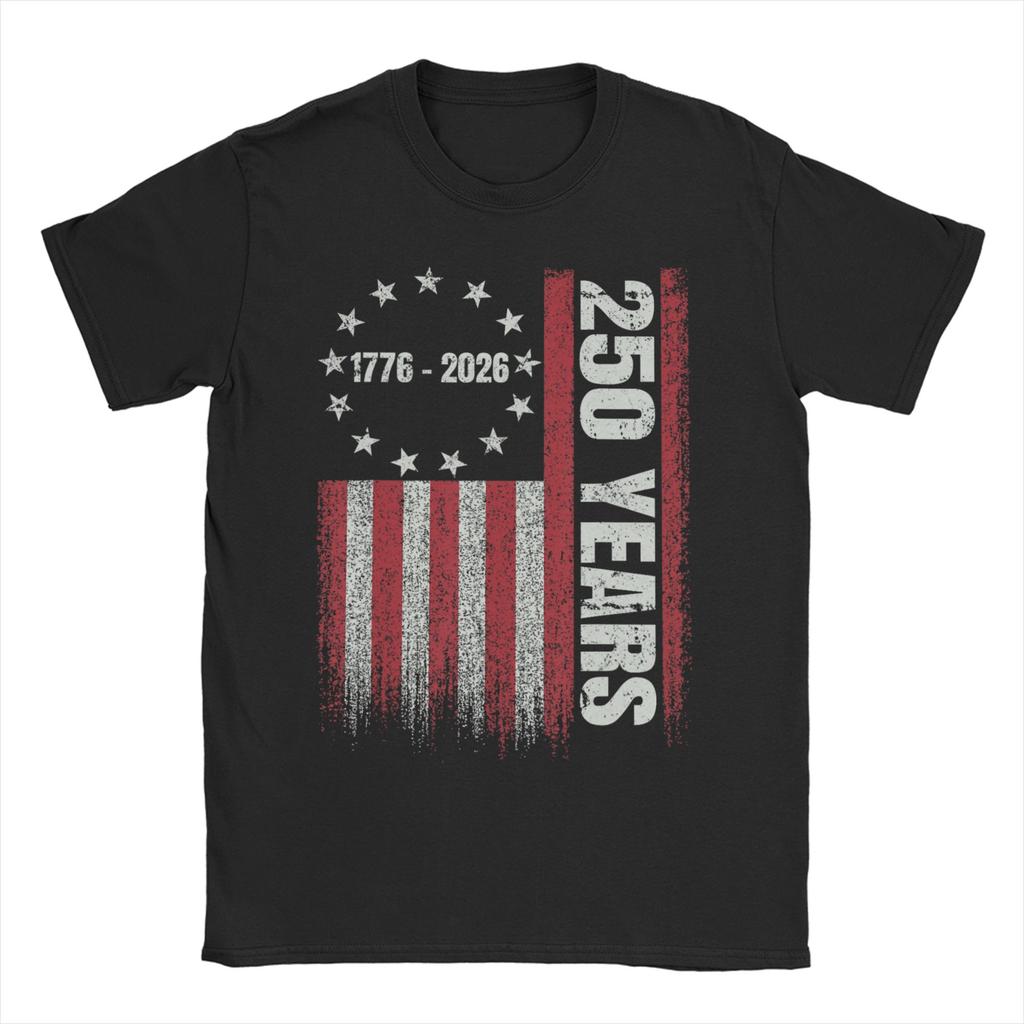 Streetwear T Shirt Summer Anniversary USA Hipster TShirts Cotton Tshirt for Unisex YK Fun Cheap Short Sleeve Clothes
