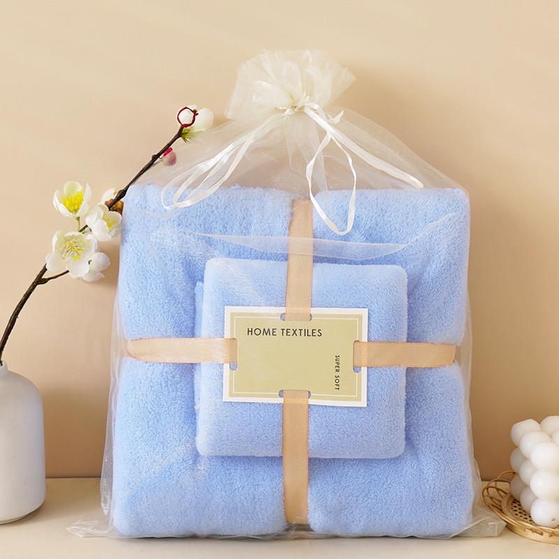 Juego de Toallas de Baño Suaves de Coral Fleece Oversize Secado Rápido Toalla de Ducha Accesorios de Baño Ideales
