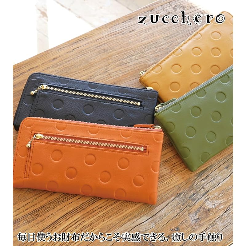 [ZUCCHERO] wallet Thin ladies long wallet l-shape genuine leather Popularity easy to use Zucchero Zuccherofilato official thin wallet thin long wallet