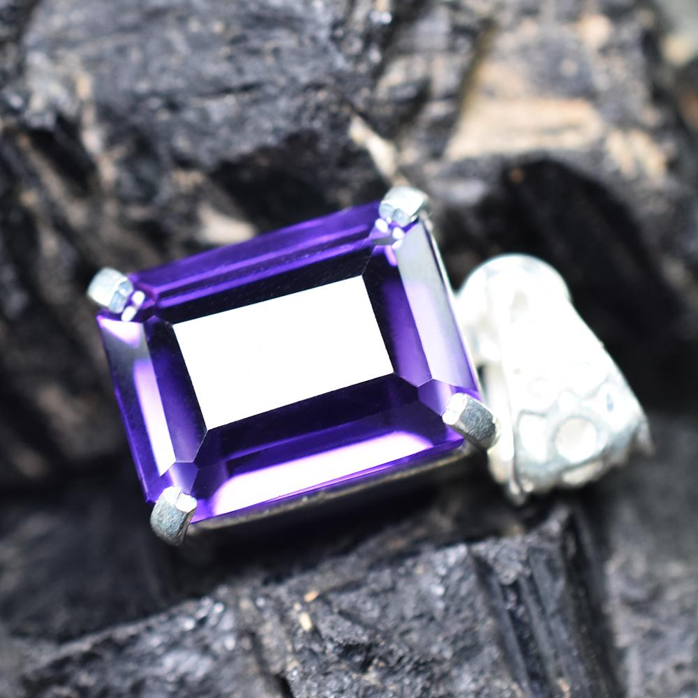 ZERTIFIZIERTER 925er Sterlingsilberanhänger 29 Karat Natürlicher violetter Turmalin Gratisgeschenk MY.PD-27-NS