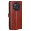 For Huawei nova Y91 4G/Enjoy 60X Crazy Horse Texture Flip Phone Case Stand Wallet PU Leather Phone Cover