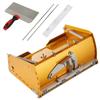 VEVOR Boîte Plate pour Placo Plâtre, Largeur 10 Pouces Nettoyage Rapide, Boîte à Enduit de Finition en Aluminium pour Plaques de Plâtre, Placo, Sheetrock, Garde-Boue Bonus