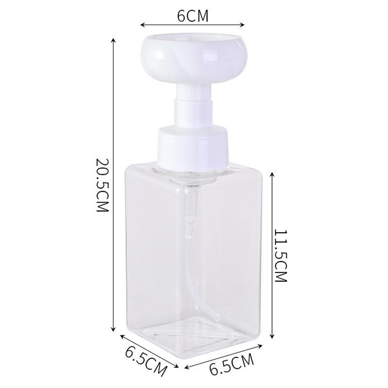 

Цветочный дозатор мыла пенный насос бутылка кухонные пластиковые многоразовые контейнеры для косметического средства для умывания лица шампуня душа 450ML