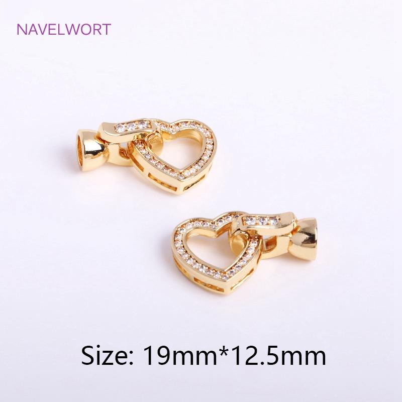Trendy 18K Gold Plated Round Pearl Clasps Fastener For Bracelet Necklace Making Fittings,DIY Jewellery Making Supplies Wholesale