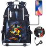 USB Headphone Backpack for Teens Students Boys Girls Leisure Travel Dual Shoulder Bags Soccer Hot Selling Waterproof Large Capacity