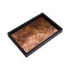 Natural Horsehair Trays Desktop Square Small Storage Tray Simple Home Ornament Plates Luxury Wooden Decoration Storage Plate