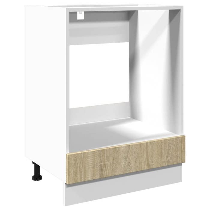 VidaXL Armoire à four Chêne sonoma 60x46x81,5 cm Aggloméré, armoire de cuisine, armoire de rangement, meuble de cuisine, 849617