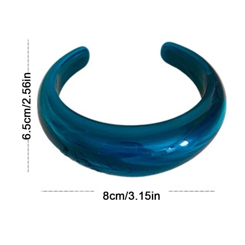 C Shape Exaggerated Bracelet Open Bangle Wide Cuff Bangles Bold Design Retro Hand Ring  Casual Wear