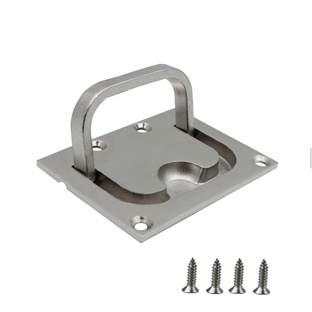 Square Flush Pull Ring Handles Recessed Boat for Hatch for Latch Cabinet Flush Mount Lifting Hidden Recessed Furniture H