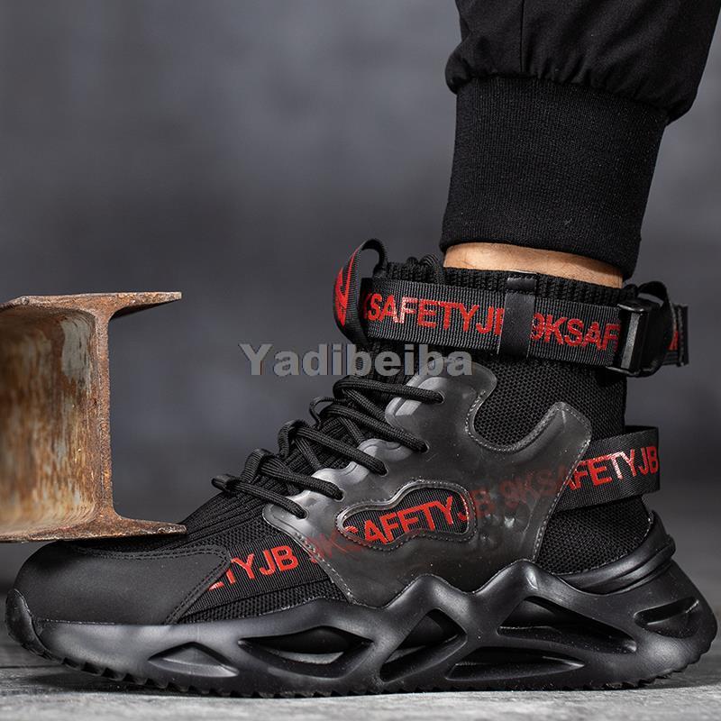 New Men Work Safety Shoes Boots Brand Indestructible Shoes Steel Toe Work Boots Men Women Work Sneakers Puncture-Proof Shoes