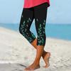 Women's Elastic Waist Pants Skinny Beach Pants