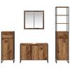Bathroom Furniture Set with Drawers Reclaimed Wood Look Engineered Wood
