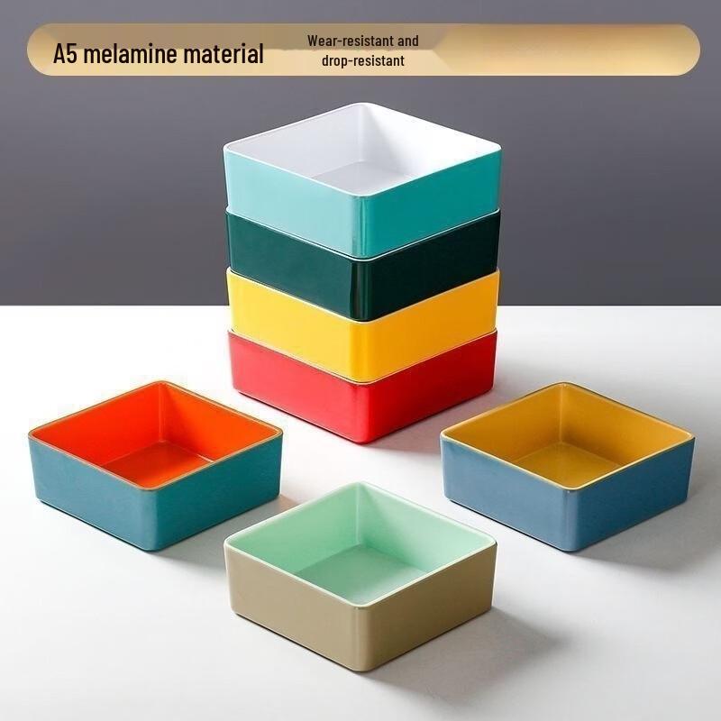 Colored Melamine Side Dish Plates