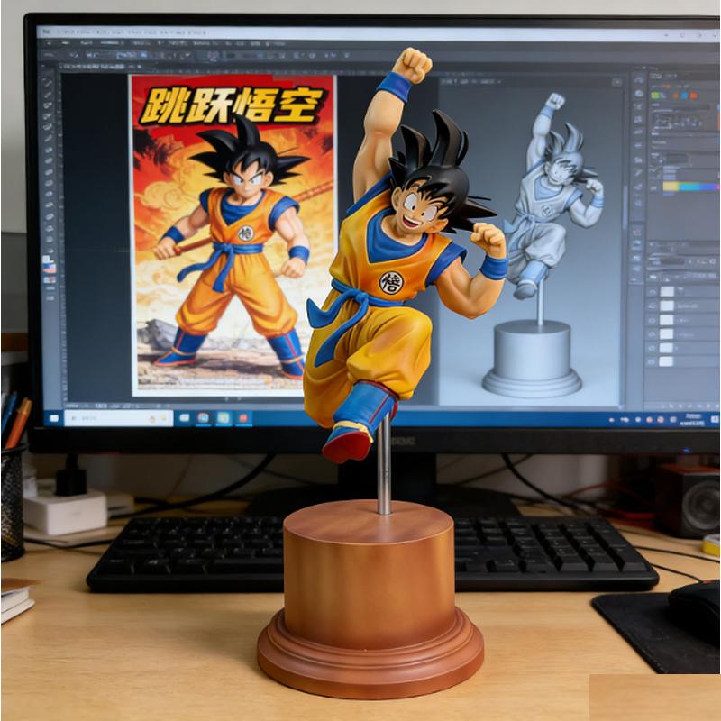 

25 см Студия Dragon Ball Аниме Фигурки Фигурка Гоку Прыжок Какаротто Фигурка Tenkaichi Budokai Коллекционная Декоративная Фигурка Миниатюрные Игрушки