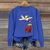 Women's Fashion Daily Versatile Casual Sweatshirts Long Sleeve Round Neck Top Sweatshirts