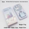 30W Ice Cube Fast Charger with Huawei Cable, Compatible with Apple 6-17