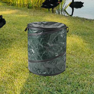 Gardening Bag Garden Zipper Barrel Reusable Yard Waste Folding Storage Bin for Lawn Leaves Small