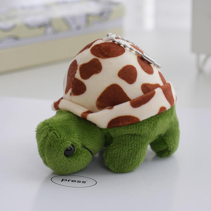 Cute Turtle Mini Keychain Plush Stuffed Toys Tortoise Cartoon Dolls Soft Animal Small Pendant Bag Ornaments Decor Kid Girl Gifts