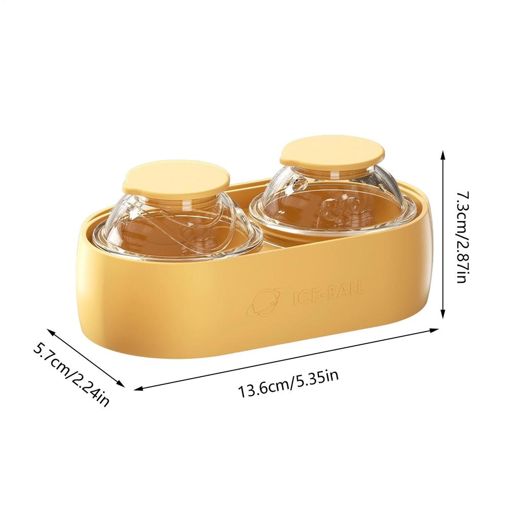 

Sphere Ice Mold Silicone Maker Mould Whiskey Ice Mold For Home Bar Kitchen Outdoor Camping Picnic Party Family Gatherings жёлтый
