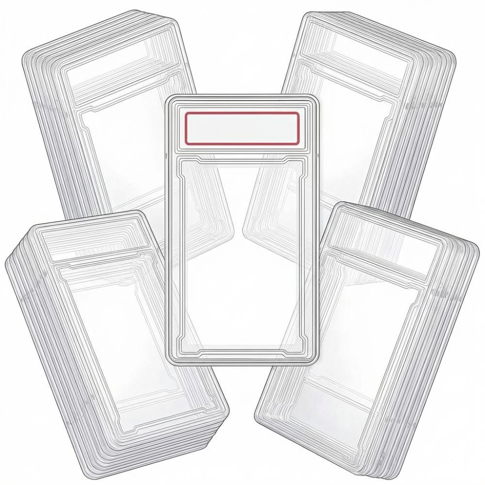 Transparent Collectible Card Box Removable Trading Card Protection Box  Storage Display