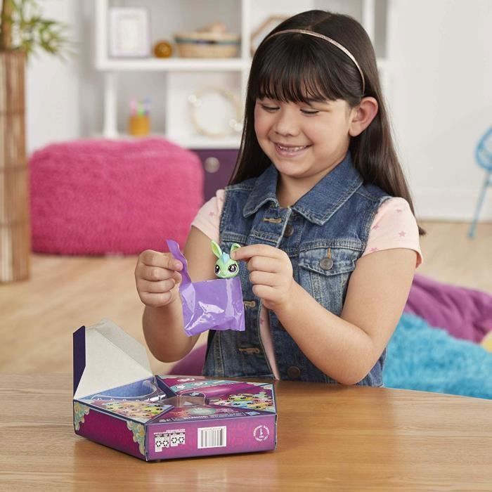 Coffret mystère Lucky Pets - Littlest PetShop - 4 figurines Pet Shop et 4 charms