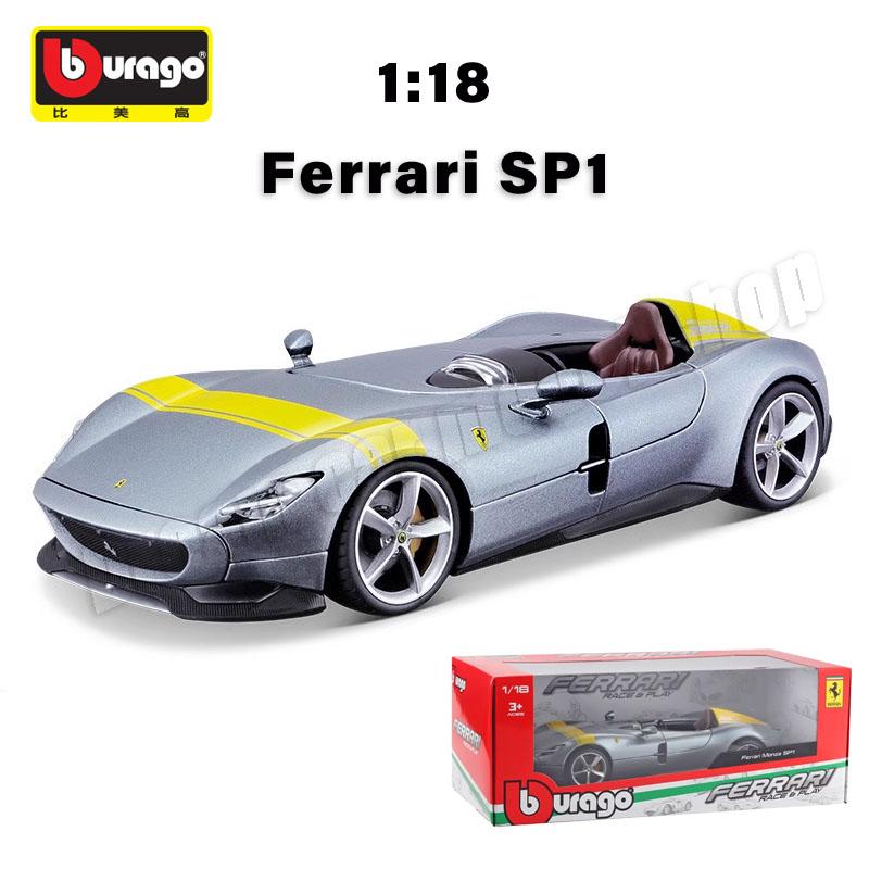 1:18 Bburago Ferrari Series Alloy Car Collectible Model New Style Ferrari SF90 XX Stradale Die-cast Miniature Cars Model Toys