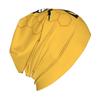 Just A Bee Men'S Knit Skull Cap - Mustard Yellow Bee & Honeycomb Design, Stretchy Comfort Fit, Trendy Novelty Beanie For Casual