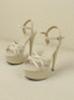Summer Stiletto Cross-Strap Roman Sandals, 15cm Platform High Heels for Women