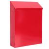 Lockable Wall-Mounted European Iron Mailbox Waterproof Fade-Resistant Letter Box for Residential Yard Garden Decor