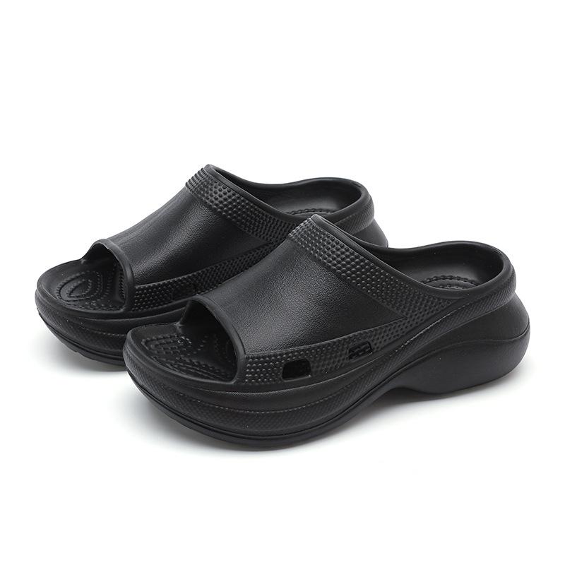 Fashion Comwarm Thick Bottom Slippers For Women Summer Fashion Outdoor Beach Shoes Soft Eva Female Platform Sandals Comfort House Slides