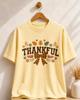 Thankful Fall T-Shirt, Vintage Autumn Floral Tee, Thanksgiving Shirt, Pumpkin Season Shirt, Cute Fall Graphic Tee