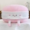 Plush Biscuits Soft Bear Cushion With Macaron Motif For Kids Bed Decor Play And