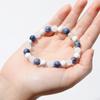 2 Piece Stylish Jewelry Set, Balancing Mood Bracelet Sodalite and Aquamarine Beaded Bracelet for Any Occasion