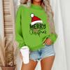 Women's Casual Fashion Round Neck Long Sleeve Christmas Printed Sweatshirt