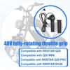 LCD Speed Display Throttle 36V 48V Twist Grip Throttle Controller 3Pin For Electric Bicycles And Scooters