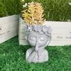 Resin Flower Pot Home Decor Desktop Ornaments Creative Girl Shape Flowerpot  DIY Handmade