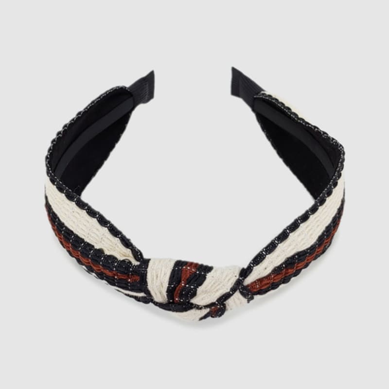 LALA Stripe New Hairband Wine