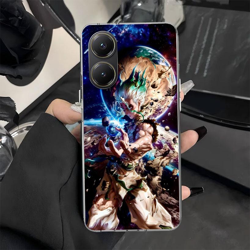 D-Dr Stone Anime Phone Case for Xiaomi Poco X7 X6 X5 X3 Pro X4 Nfc F7 Ultra F6 F5 F4 Gt M6 M5S M4 M3 Soft Silicone Cover X7 X6 X