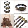 Waist Belt Engraved Buckle for Cowboy Cowgirl with Flower Vintage Belt Hot Girl WaistChain Studded Sexy Oversize Belt
