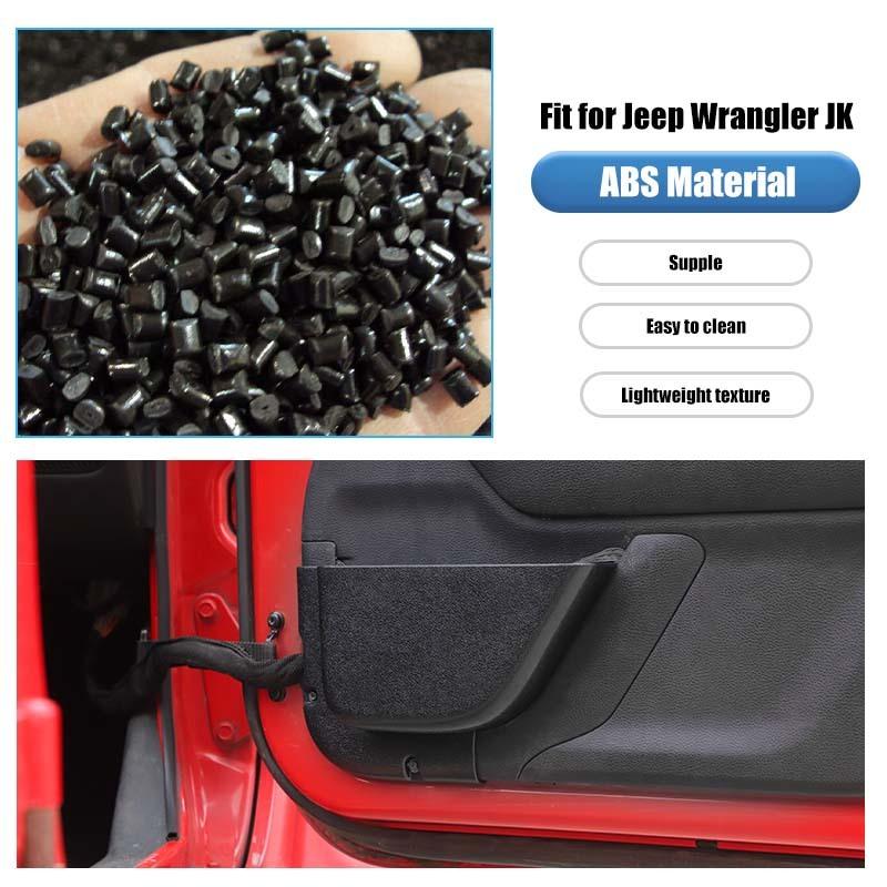 Car Front Rear Door Mesh Pockets Storage Box Organizer Container For Jeep Wrangler JK 2011-2017 Interior Accessories