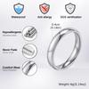 4mm Simple Stainless Steel Wedding Ring for Women Men Gold Plated Engagement Wedding Band Couple Jewelry Sizes 6 7 8 9 10 11 12
