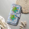 Cute Alien Printed Long Wallet Multi Card Holder Purse for Women Gift