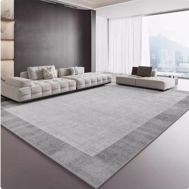 Light Gray White Striped Large Rug Non Slip Machine Washable Living Room Sofa Coffee Table Area Rug Home Decor