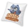 Happy Grizzy And The Lemmings Cushion Cover Sofa Home Decor Cartoon Lemmings Bear Square Throw Pillow Cover 45x45cm