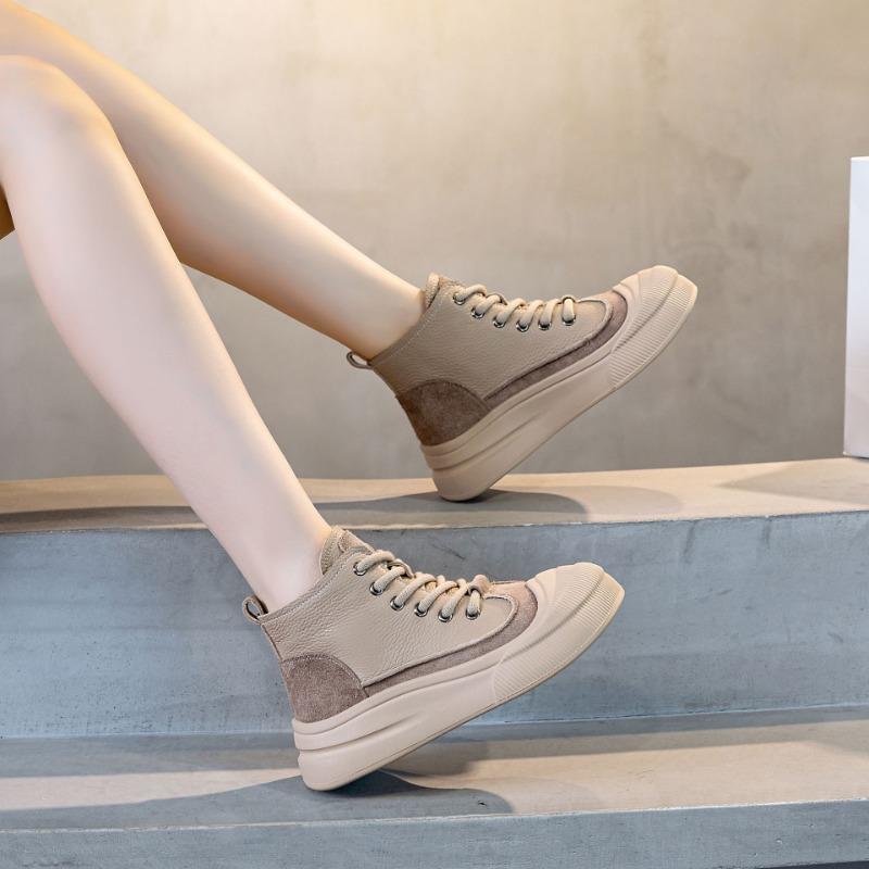 High Top Shoes Flat Board Shoes Casual Sneakers