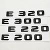 3D ABS Glossy Black Car Letters Logo E300 E220 E320 E200 Rear Trunk Badge Emblem For Mercedes Benz E Class E300 E320 Accessories